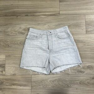 Rag and Bone Gray Denim Distressed Shorts Size 30
